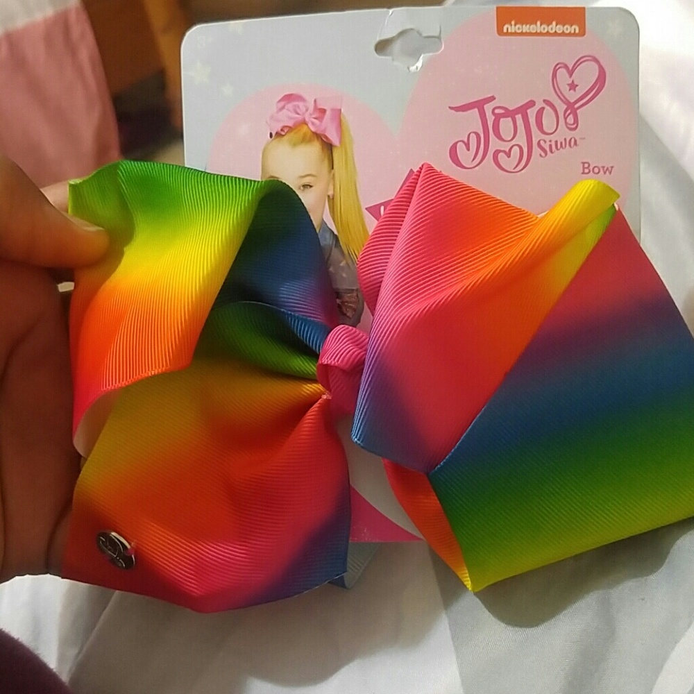 Rainbow jojo bow